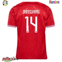 Camiseta Dinamarca Mikkel Damsgaard #14 Primera Equipación Eurocopa 2024 manga corta